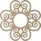 Ekena Millwork Cohen Wood Fretwork Pierced Ceiling Medallion, Birch, 38"OD x 13"ID x 3/8"T CMWP38X38X0375COBI - alternate 4